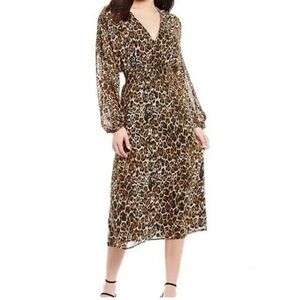 WAYF Animal Print Dress